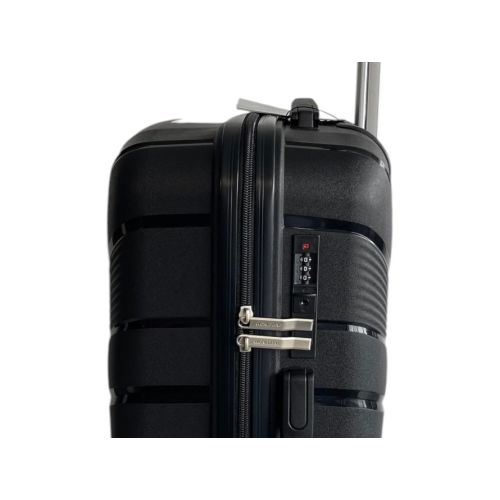 Чемодан средний (M) Worldline Airtex 288 полипропилен Черный