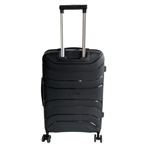 Чемодан средний (M) Worldline Airtex 288 полипропилен Черный