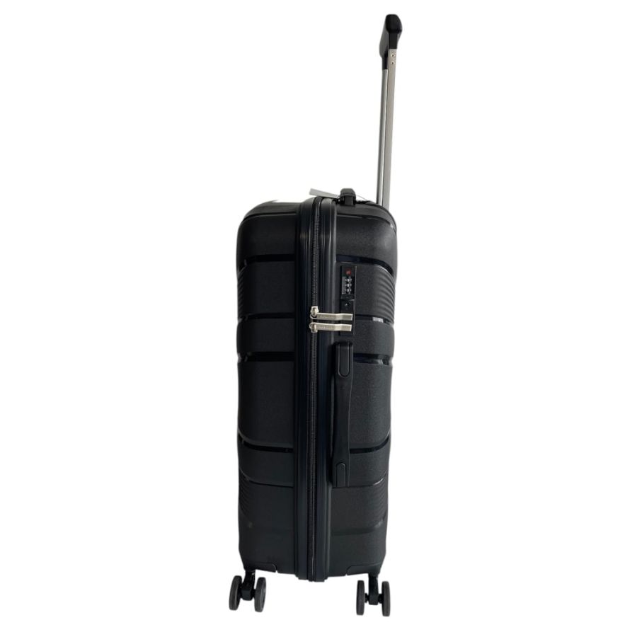 Чемодан средний (M) Worldline Airtex 288 полипропилен Черный