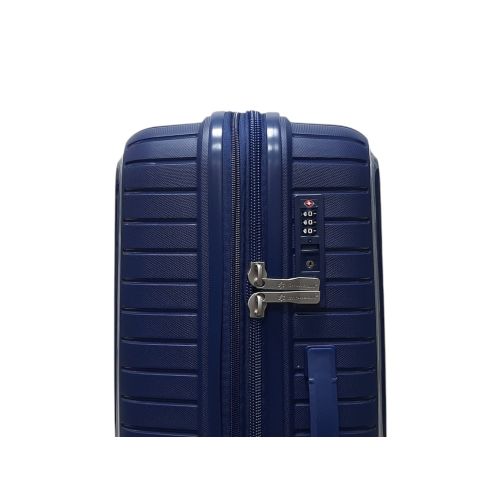 Чемодан большой (L) Snowball 20103 полипропилен Темно-синий