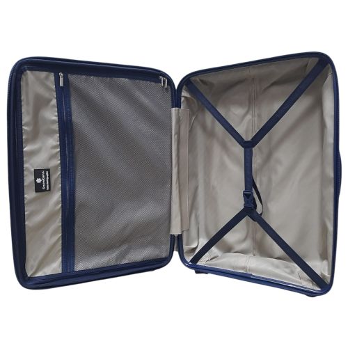 Чемодан средний (M) Snowball 20103 полипропилен Темно-синий