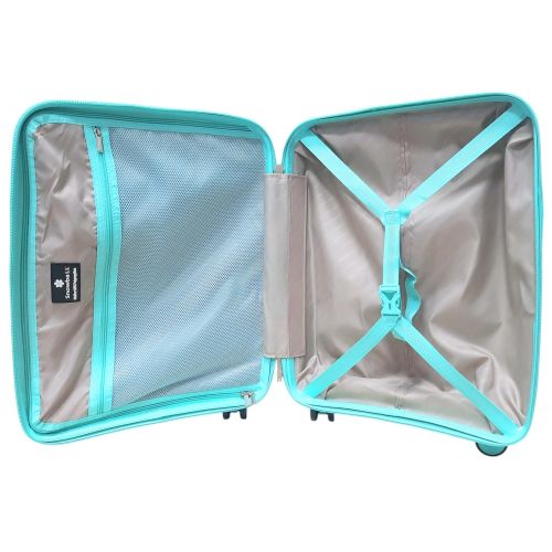 Чемодан маленький под ручную кладь Snowball 20103 Полипропилен Мятный  S