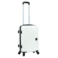 Чемодан малый для ручной клади S Madisson Snowball 44603 поликарбонат Белый