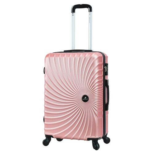 Чемодан средний M Madisson Snowball 44603 поликарбонат Розовое золото