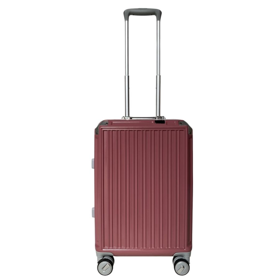 Чемодан маленький под ручную кладь S Milano bag 013 поликарбонат Розовое золото