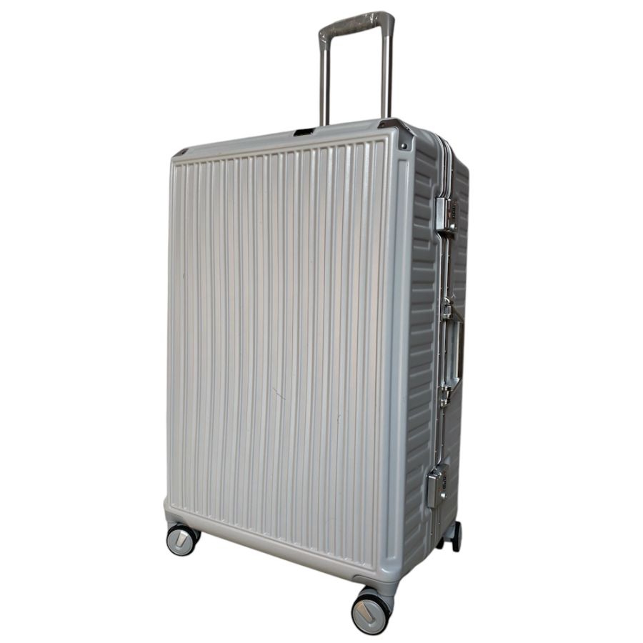 Чемодан большой L Milano bag 013 поликарбонат Серебряный