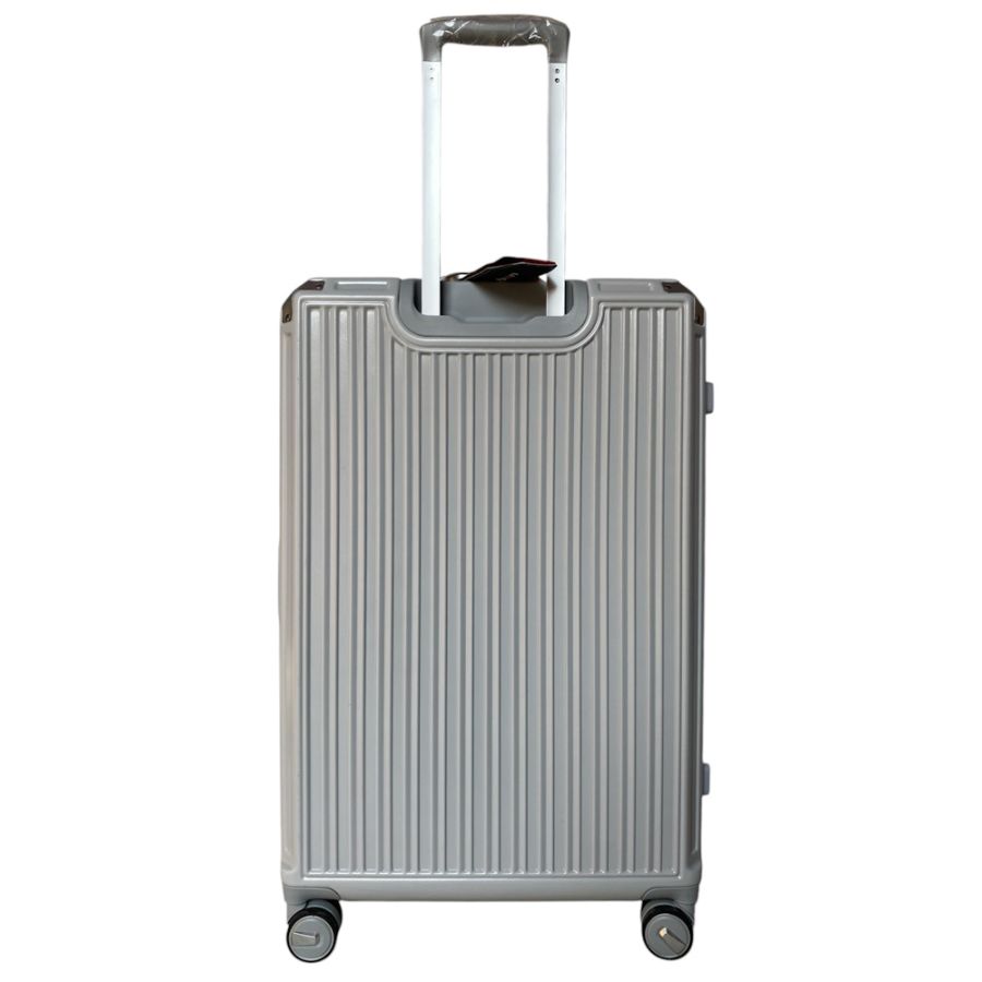 Чемодан большой L Milano bag 013 поликарбонат Серебряный