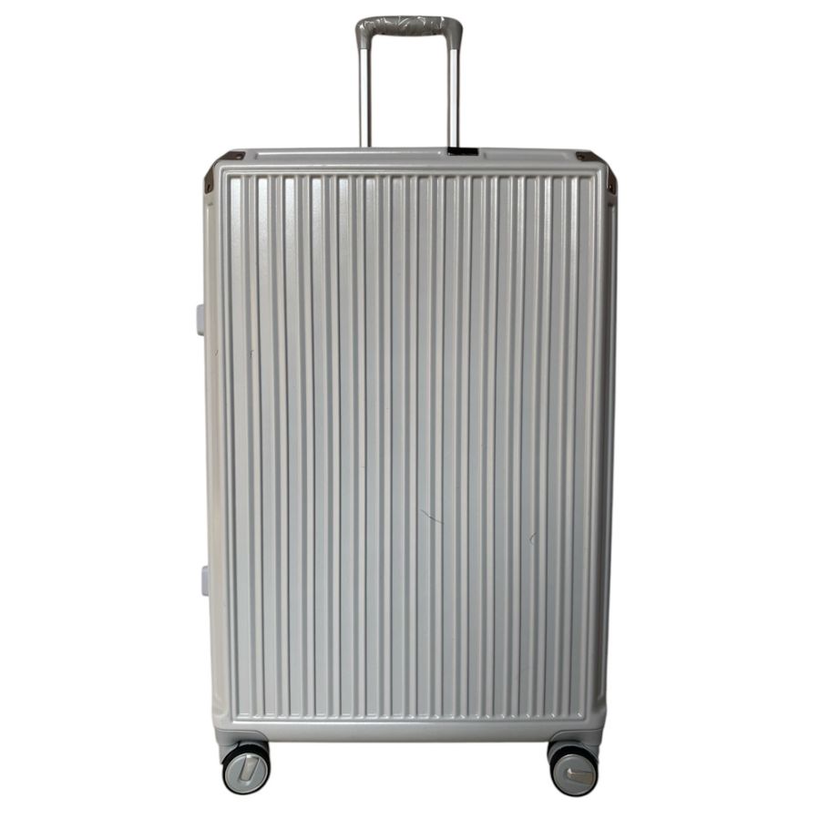 Чемодан большой L Milano bag 013 поликарбонат Серебряный