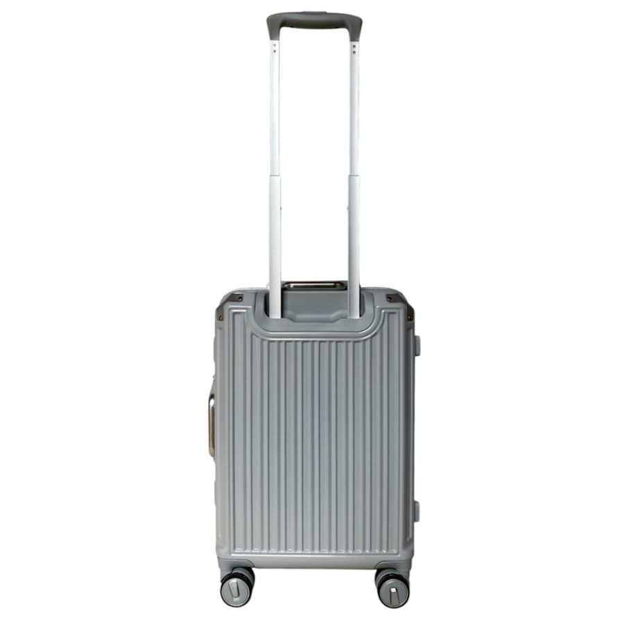 Чемодан маленький под ручную кладь S Milano bag 013 поликарбонат Серебряный