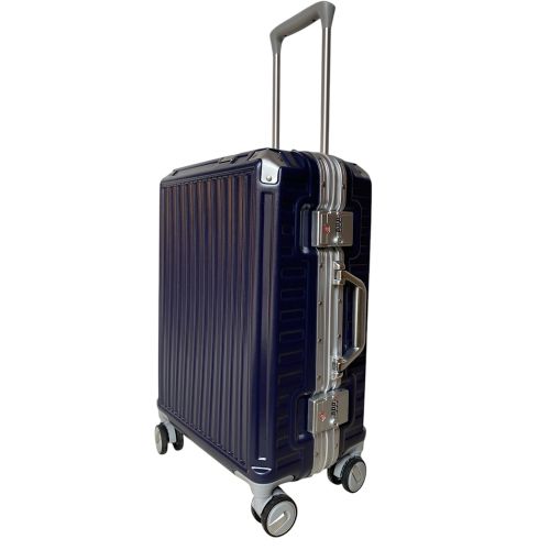 Чемодан маленький под ручную кладь S Milano bag 013 поликарбонат Темно-синий