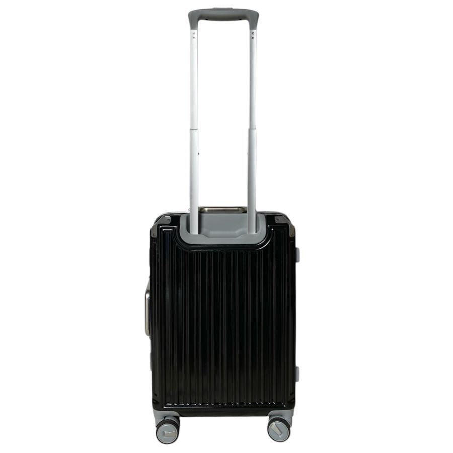 Чемодан маленький под ручную кладь S Milano bag 013 поликарбонат Чёрный