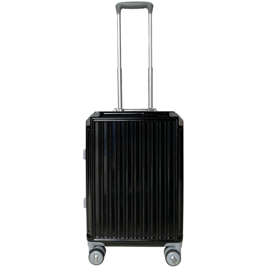 Чемодан маленький под ручную кладь S Milano bag 013 поликарбонат Чёрный