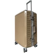 Чемодан большой L Milano bag 013 поликарбонат Шампань