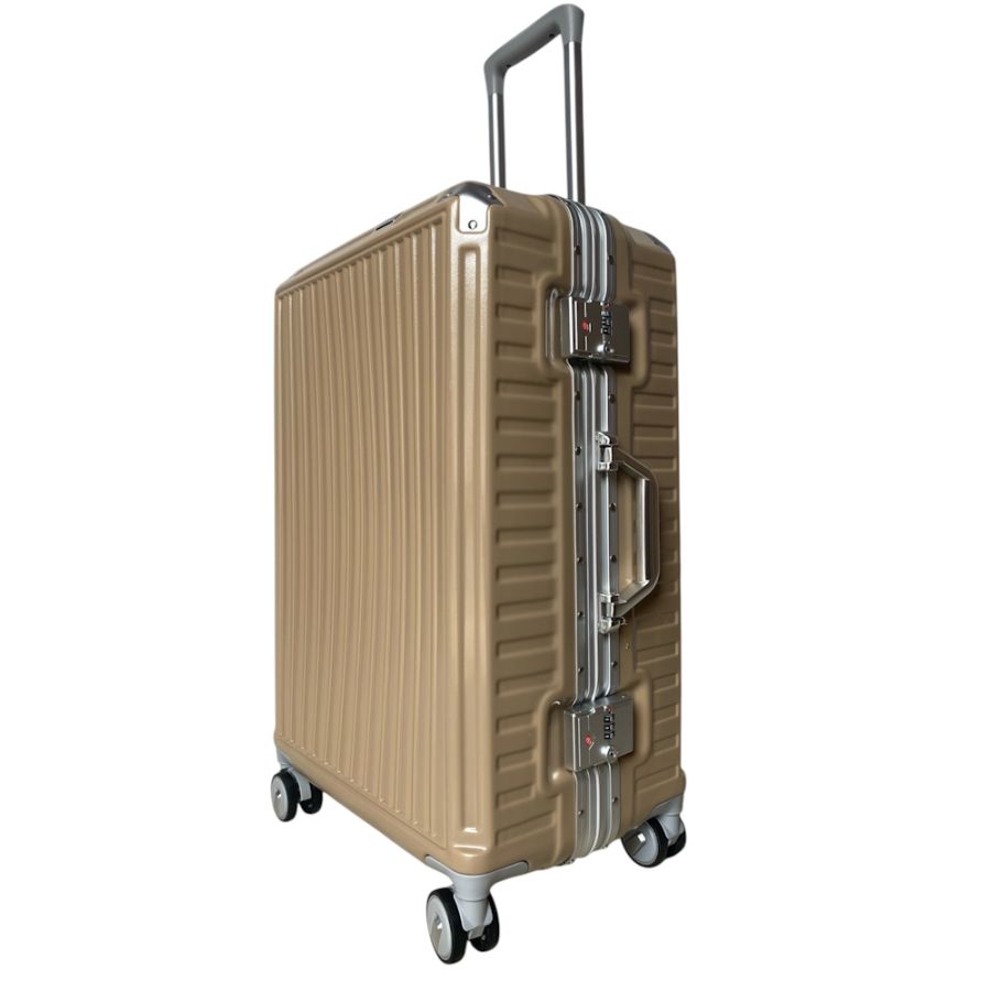 Чемодан большой L Milano bag 013 поликарбонат Шампань