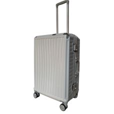 Чемодан средний M Milano bag 013 поликарбонат Серебряный