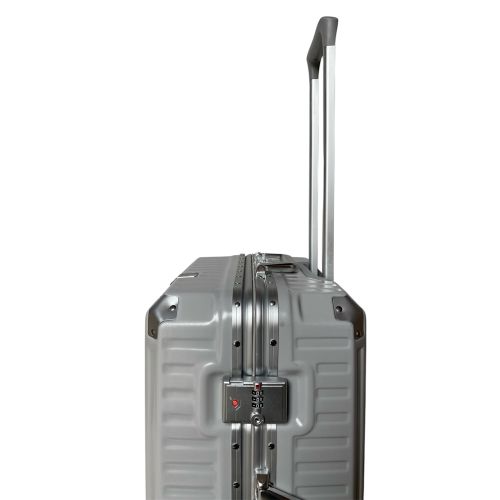Чемодан средний M Milano bag 013 поликарбонат Серебряный