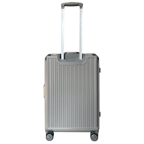 Чемодан средний M Milano bag 013 поликарбонат Серебряный