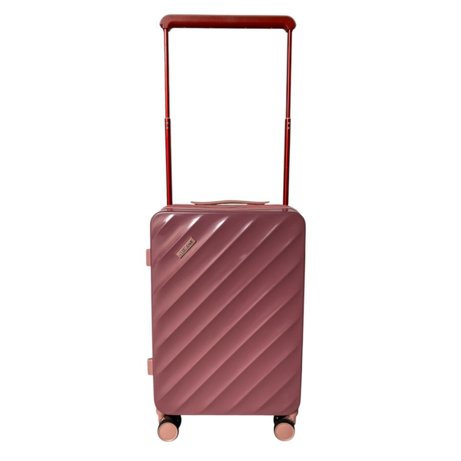 Чемодан малый под ручную кладь (S) Milano bag 015 поликарбонат Розовое золото