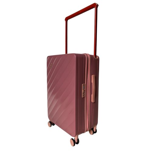 Чемодан средний (M) Milano bag 015 поликарбонат Розовое золото