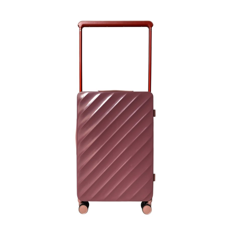Чемодан средний (M) Milano bag 015 поликарбонат Розовое золото