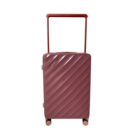 Чемодан средний (M) Milano bag 015 поликарбонат Розовое золото