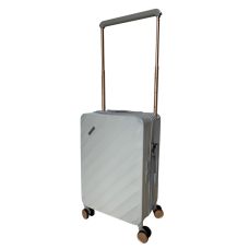 Чемодан малый под ручную кладь (S) Milano bag 015 поликарбонат Серебряный