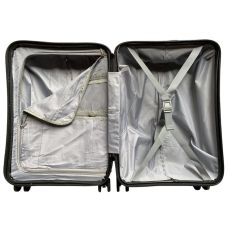 Чемодан средний (M) Milano bag 015 поликарбонат Чёрный