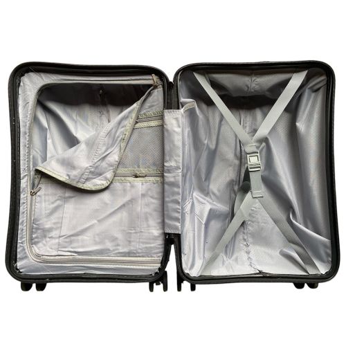 Чемодан средний (M) Milano bag 015 поликарбонат Чёрный