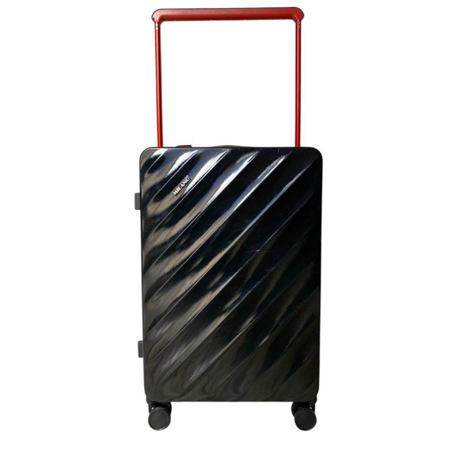 Чемодан средний (M) Milano bag 015 поликарбонат Чёрный