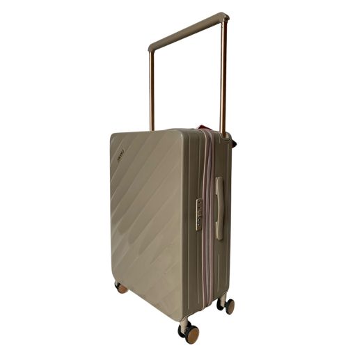 Чемодан средний (M) Milano bag 015 поликарбонат Шампань