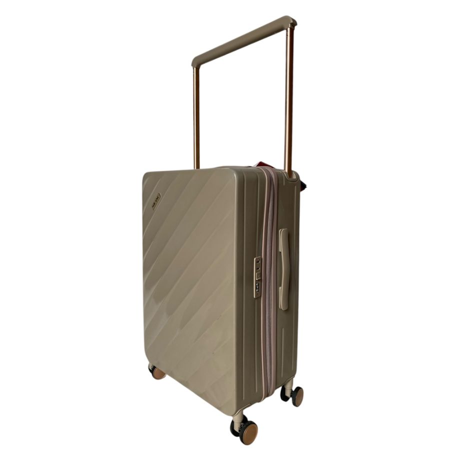 Чемодан средний (M) Milano bag 015 поликарбонат Шампань