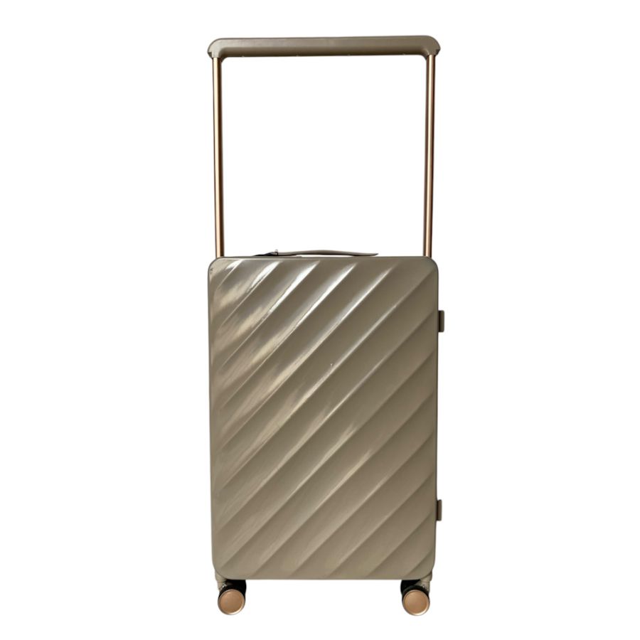 Чемодан средний (M) Milano bag 015 поликарбонат Шампань