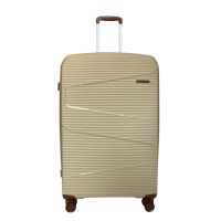 Чемодан дорожный большой Worldline Airteх 293 полипропилен (L) Кремовый