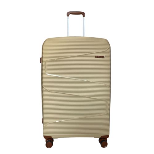 Чемодан дорожный большой Worldline Airteх 293 полипропилен (L) Кремовый