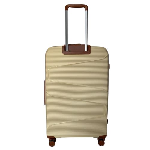 Чемодан дорожный большой Worldline Airteх 293 полипропилен (L) Кремовый