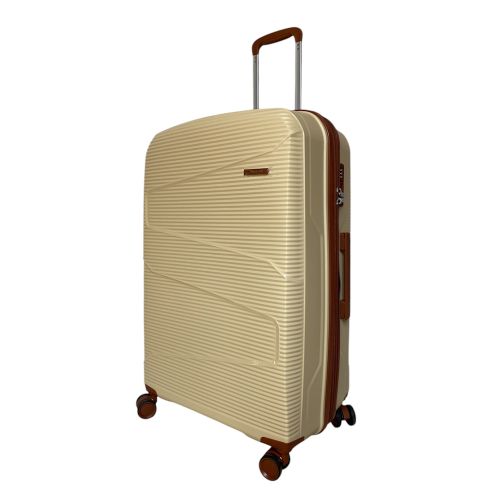 Чемодан дорожный большой Worldline Airteх 293 полипропилен (L) Кремовый