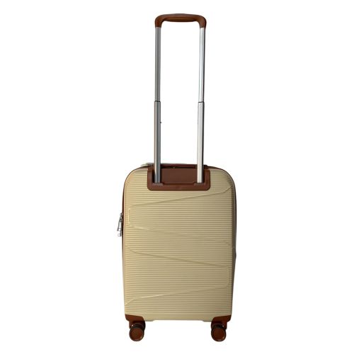 Чемодан под ручную кладь маленький (S) Worldline Airteх 293 полипропилен Кремовый