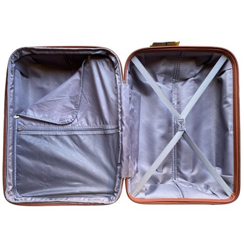 Чемодан дорожный средний Worldline Airteх 293 полипропилен (M) Кремовый