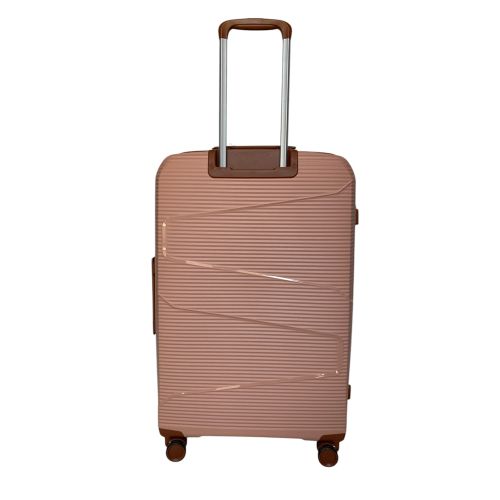 Чемодан дорожный большой Worldline Airteх 293 полипропилен (L) Розовое золото