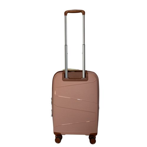 Чемодан под ручную кладь маленький (S) Worldline Airteх 293 полипропилен Розовое золото