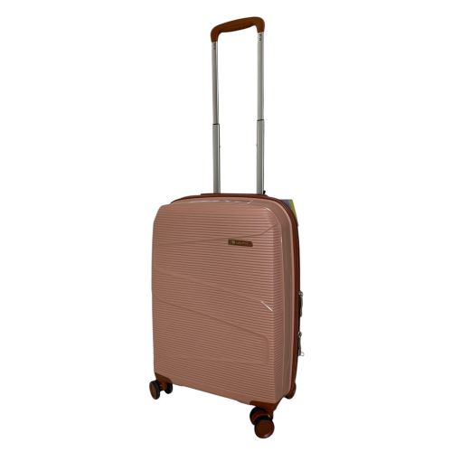 Чемодан под ручную кладь маленький (S) Worldline Airteх 293 полипропилен Розовое золото
