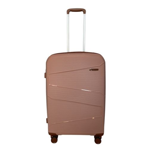 Чемодан дорожный средний Worldline Airteх 293 полипропилен (M) Розовое золото