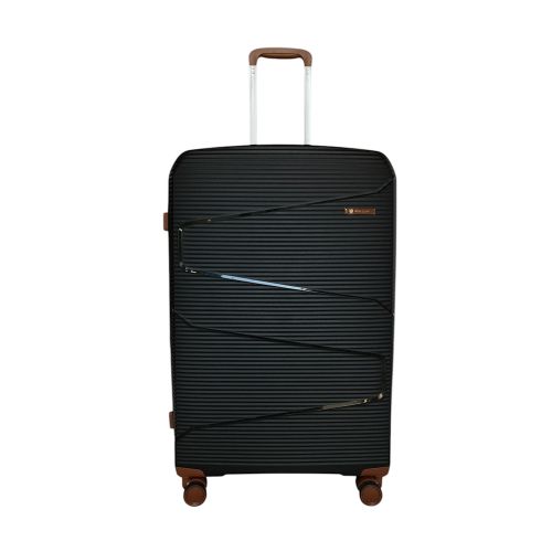 Чемодан дорожный большой Worldline Airteх 293 полипропилен (L) Черный