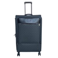 Чемодан большой L тканевый Snowball 39204 104+16 л поливинилхлорид Серый