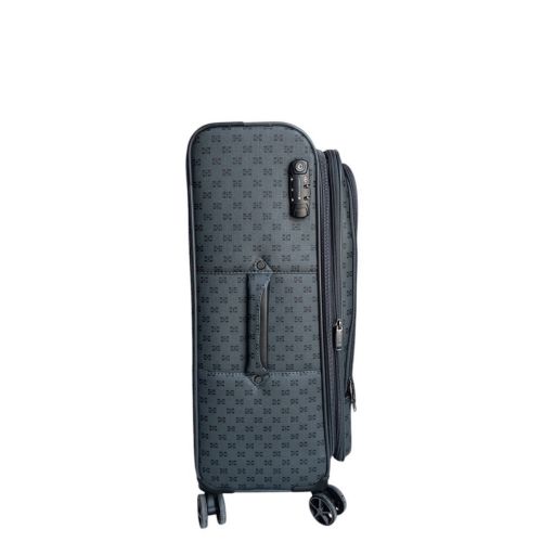 Чемодан большой L тканевый Snowball 39204 104+16 л поливинилхлорид Серый