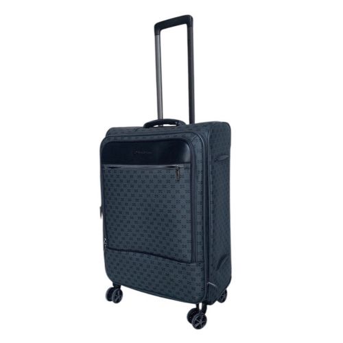 Чемодан средний M тканевый  Snowball 39204 62+12 л поливинилхлорид Серый