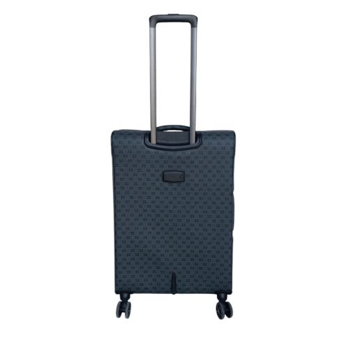 Чемодан средний M тканевый  Snowball 39204 62+12 л поливинилхлорид Серый