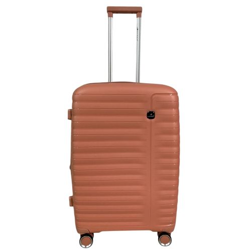 Чемодан средний Madisson Snowball 51203 полипропилен M Розовое золото