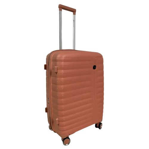 Чемодан средний Madisson Snowball 51203 полипропилен M Розовое золото