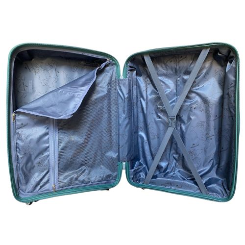 Чемодан малый под ручную кладь S Madisson Snowball 51103 полипропилен Бирюзовый